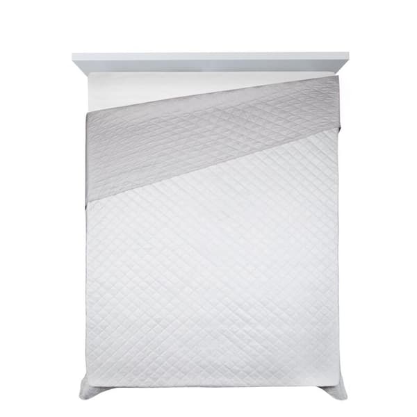 Sängöverkast D91 LUIZ 5 170 X 210 CM LJUS SILVER