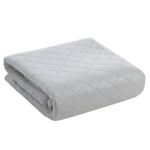 Sängöverkast D91 LUIZ 5 170 X 210 CM LJUS SILVER