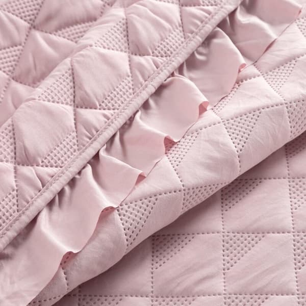 VANESA SENGETÆKKE 200 X 220 CM PULVER PINK
