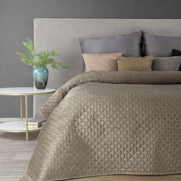 DIMON SÄNGKAPPA 200 X 220 CM MÖRK BEIGE