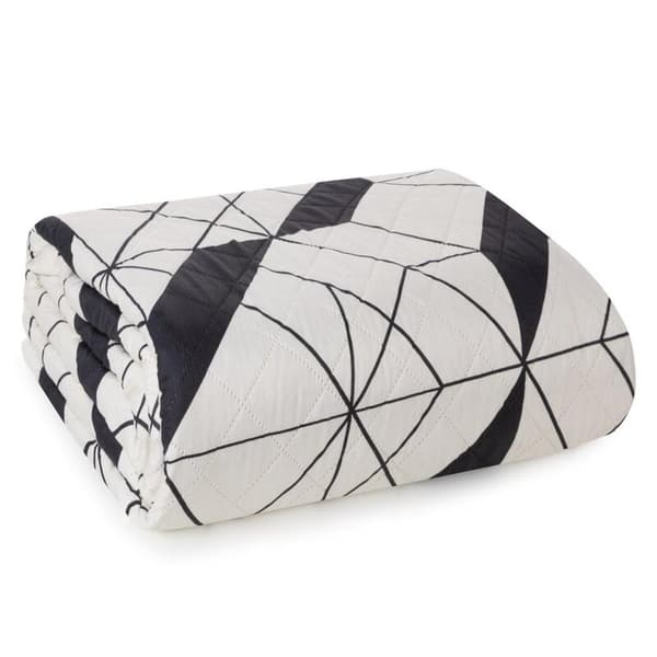 SENGETÆKKE D91 GEO 01 220 X 240 CM LET CREME