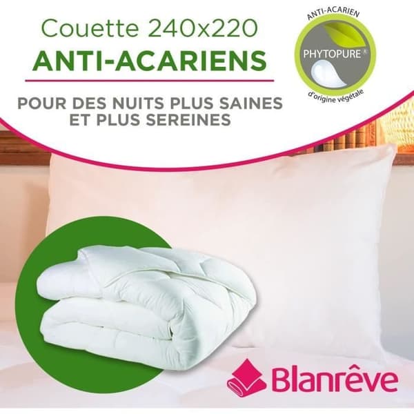 Couette - BLANREVE - Cocouning och Varm - Anti-utseende - 240x220 cm - Ekologiskt Ansvarig