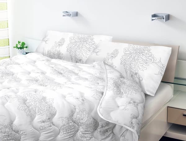 Dyne 160x200 cm helårs anti-allergisk mikrofibertrykt silikone
