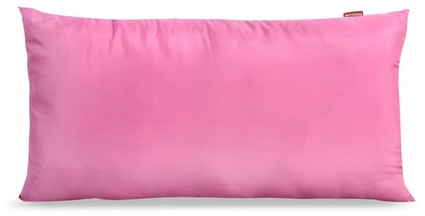 Kudde 80x40 cm anti-allergisk mikrofiber rosa silikon