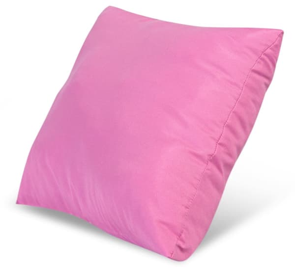 Kudde 40x40 cm anti-allergisk mikrofiber rosa silikon