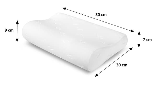 Termoplastprofilerad kudde 50x30 cm ecco