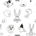 Pikkukuva 7 / 7: Pussilakana Looney Tunes Looney B&W Valkoinen black 140 x 200 cm