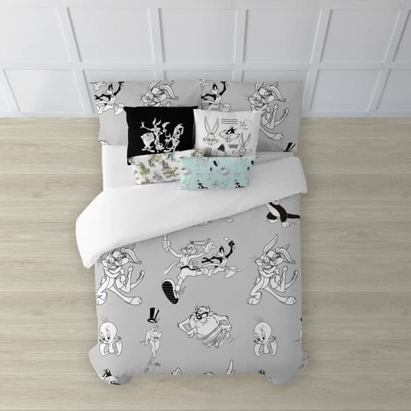 Nordisk cover Looney Tunes Looney BN Hvid black 140 x 200 cm