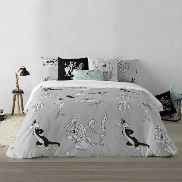 Nordisk deksel Looney Tunes Looney BN Hvit black 240 x 220 cm