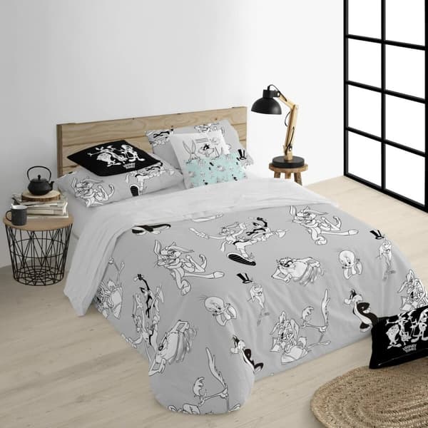 Nordisk deksel Looney Tunes Looney BN Hvit black 240 x 220 cm