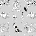 Miniatyrbilde 7 av 7: Nordisk deksel Looney Tunes Looney BN Hvit black 200 x 200 cm