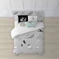Miniatyrbilde 2 av 7: Nordisk deksel Looney Tunes Looney BN Hvit black 200 x 200 cm