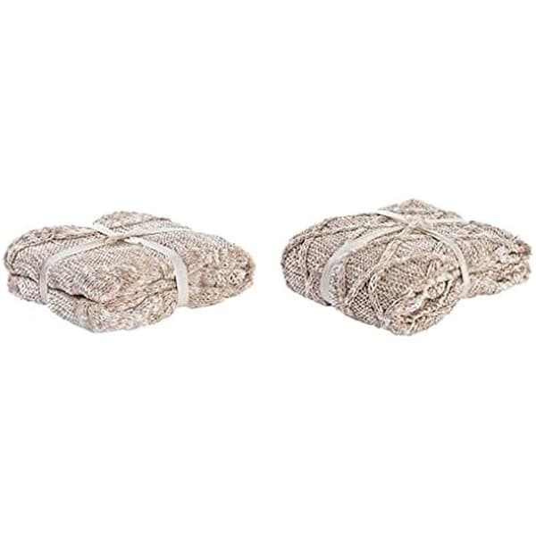 Filt - DKD HOME DECOR - Standard - Ljusrosa - Polyester - 150 x 125 cm