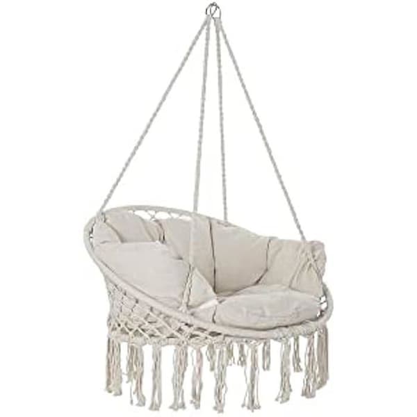 Hängmatta - DKD HEMINNREDNING - Standard - Beige - 100 x 80 x 145 cm - Bomull och polyester