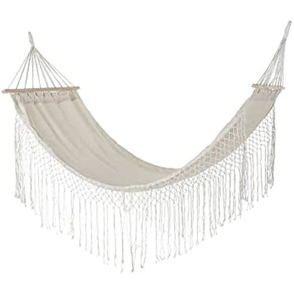 Hängmatta - DKD HEMINNREDNING - Standard - Beige - Bomull - 280 x 100 x 130 cm
