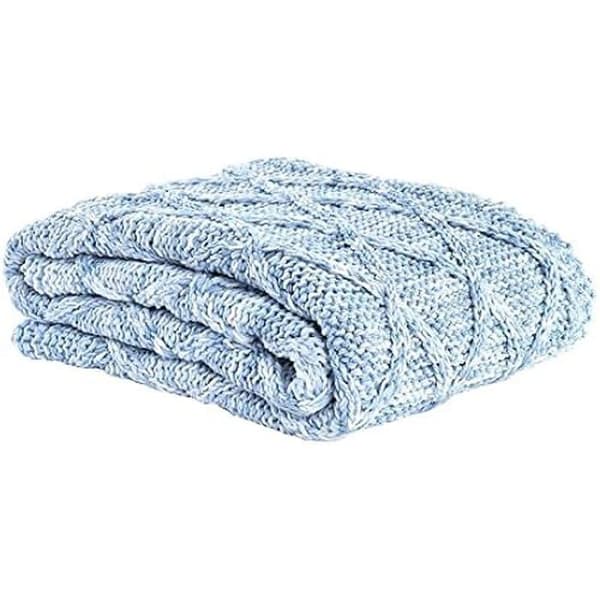 Filt - DKD HEMINNREDNING - Standard - Blå - Polyester - 150 x 125 cm