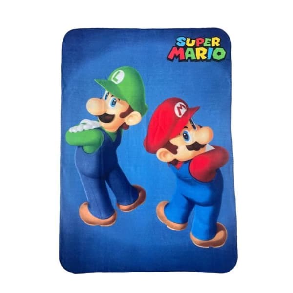 NINTENDO - SUPER MARIO - RUTIG POLAR MARIO OCH LUIGI 100 X 140CM CLD
