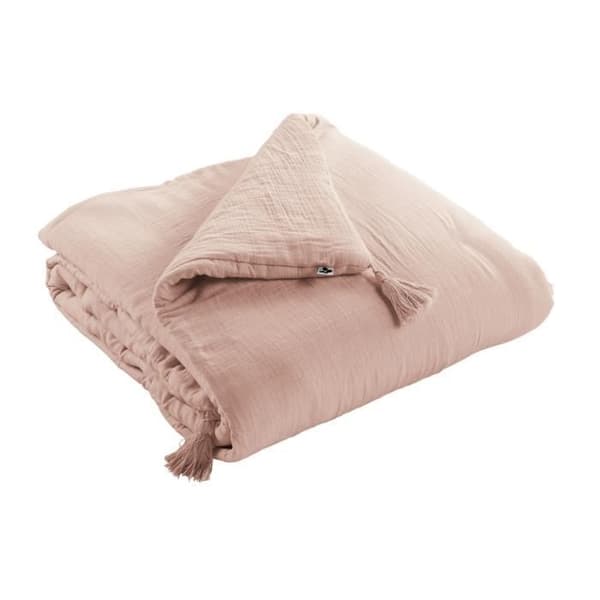 Bäddkappa Duvet Gaze av Bomull 90 x 200 cm GAIA färg Guimauve