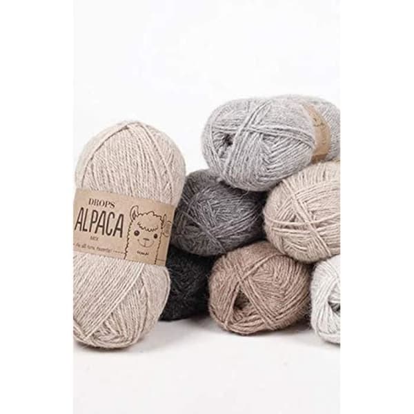Drops Alpaga 3650 Blandning Bordeaux