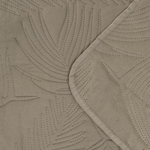 Sengetæppe | SIENA | grøn med quiltning | 200x220cm | 717024