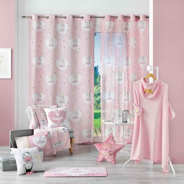 Filt barn med hetta 100 x 120 cm - Prinsessa - Rosa