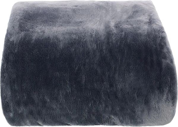 Rutig - INRETTANDE MJUKHET - Flanou - 180 x 220 cm - Polyester - Grå