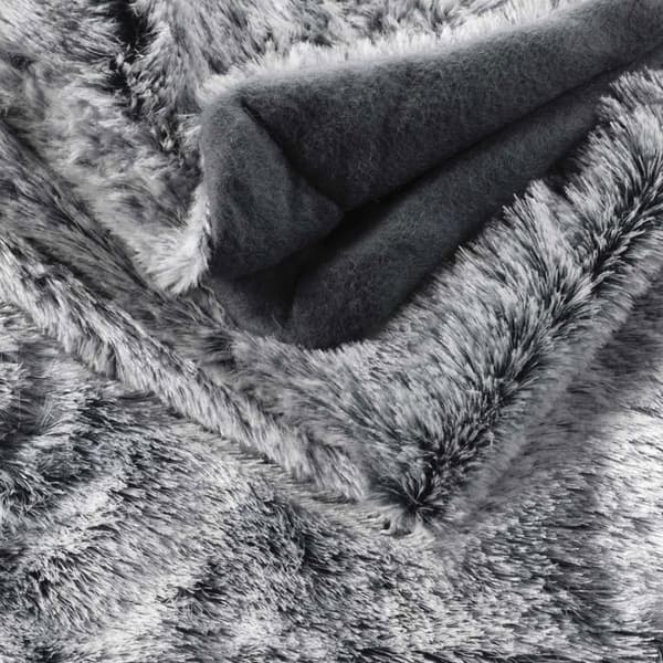 Pläd i päseffekt - 180 x 220 cm - Cocooning - Brun
