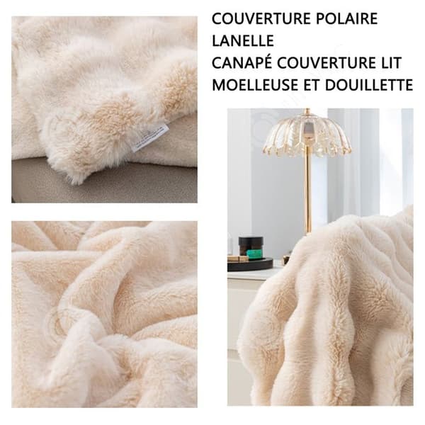 INN Flanellfilt varm fleecefilt fluffig och mysig filt soffa filt sängfilt 130x160cm