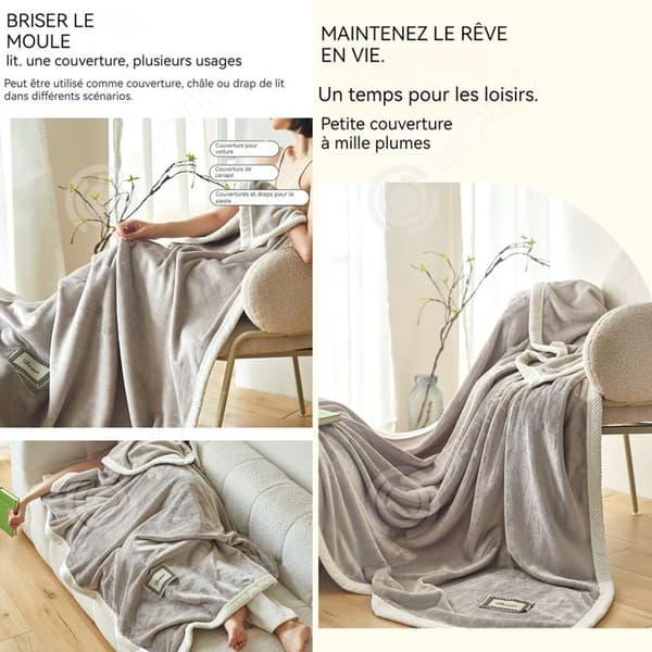 INN filt 200x150cm rutig soffa mjölk fleece multifunktionell varm och bekväm antistatisk utsökta semesterpresenter