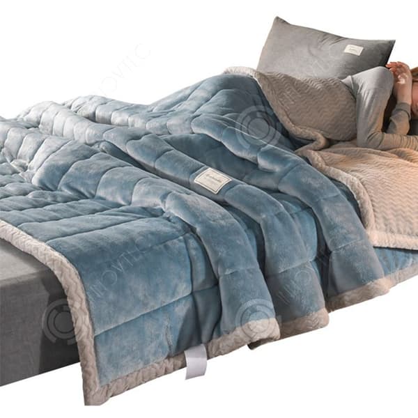 INN Filt 200x230cm multifunktionell tjock filt i varm och skön mjölksammet tillgänglig för två personer