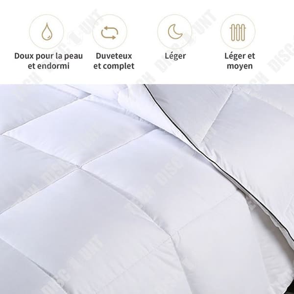 TD Påslakan 220 x 240 cm Vitt påslakan 2 kg påslakan vuxen sängkläder påslakan bomullspåslakan 2 personer