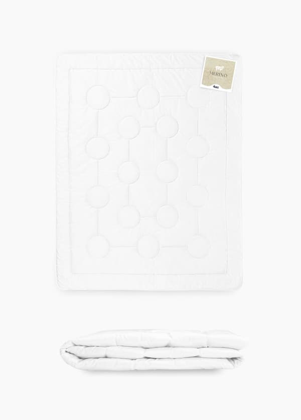 Ullfilt ÅRET RUNT 180x200 MERINO vit