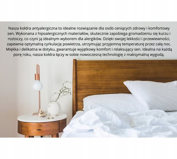 Vinter anti-allergiskt täcke mjuk 200x200 varm polsk produkt