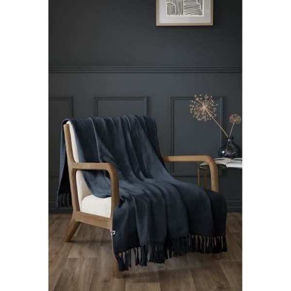 Plaid "Sixtine" 130 x 160 cm L'effet Papillon - Sixtine Minuit