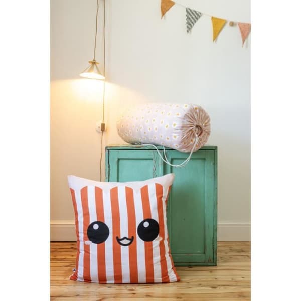 Couette alla dimensioner "Fresh Popcorn" Reversibel 100% Bomull / 57 Trådar/cm² - - 200 x 200 cm för säng 120 cm