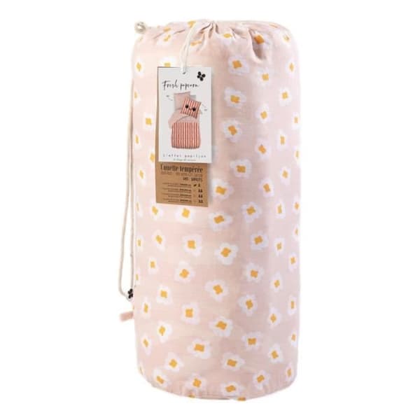 Couette alla dimensioner "Fresh Popcorn" Reversibel 100% Bomull / 57 Trådar/cm² - - 200 x 200 cm för säng 120 cm