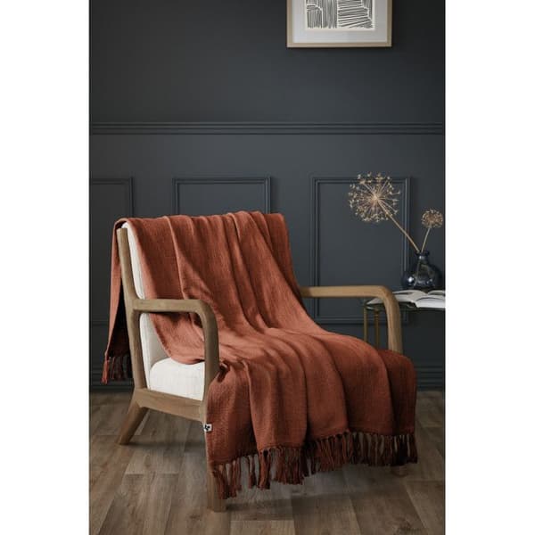 Plaid "Sixtine" 130 x 160 cm L'effet Papillon - Sixtine Terracotta
