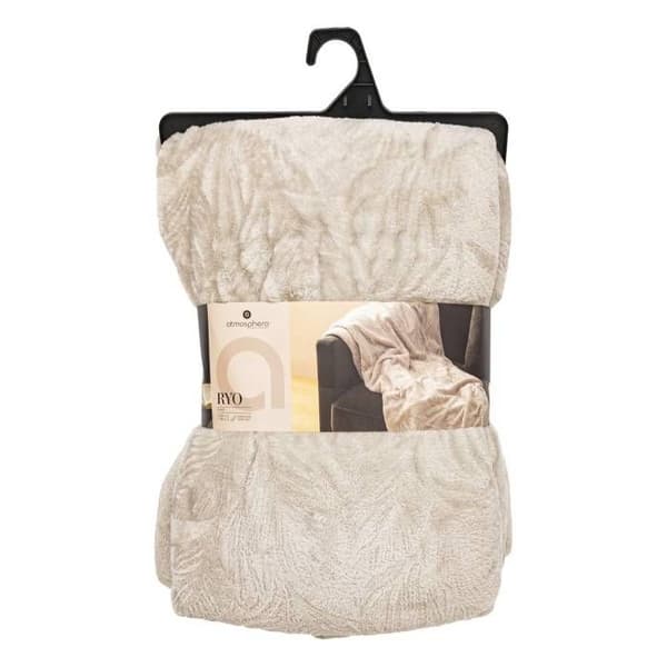 Rutig flanell Roy beige 180x230cm - Atmosphera inredningsdesigner - Beige