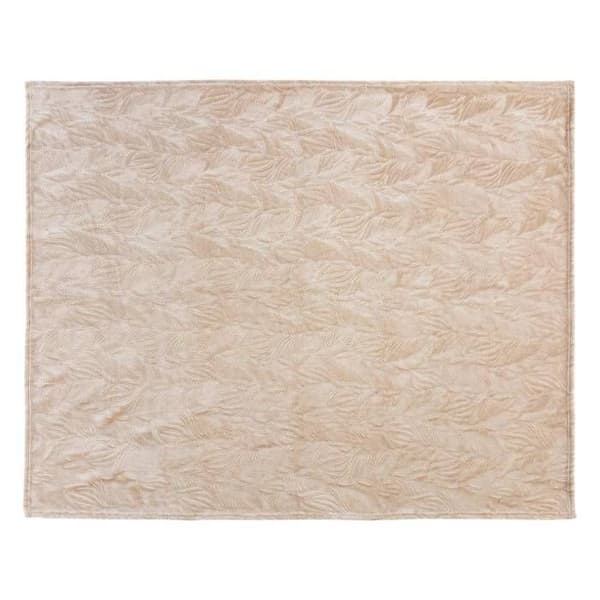 Rutig fleece Roy beige 125x150cm - Atmosphera inredningsdesigner - Beige