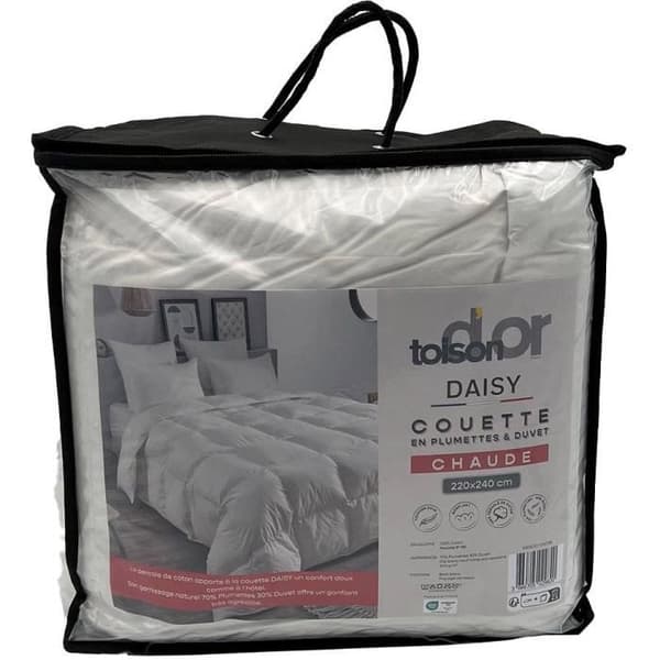 Täcke - TOISON D'OR - Daisy - Varm - 240x260cm - Fjäder och dun