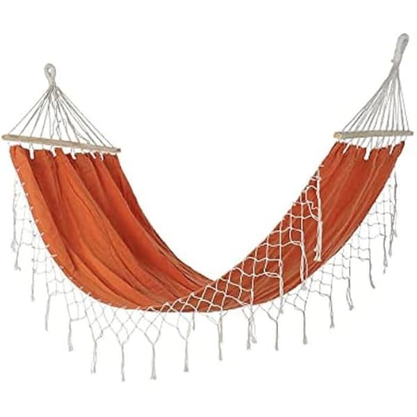 Hamac - DKD Heminredning - Standard - Orange - Bomull - 255 x 80 x 28 cm
