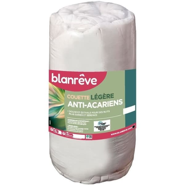 Lätt antikvalster täcke - 200 gr/m² - BLANREVE - 140 x 200 cm - Vit