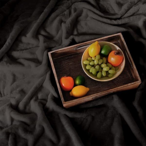 Gözze - 40024-94-2040 - Amago - Extra Soft Filt, Cashmere Feel, 220 x 240 cm - Svart