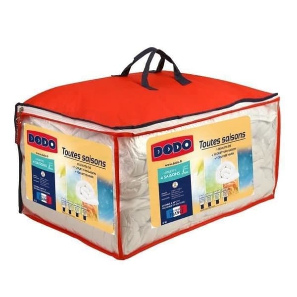 DODO Täcke 4 SÄSONGER 200 + 300 g / m² 240x260cm
