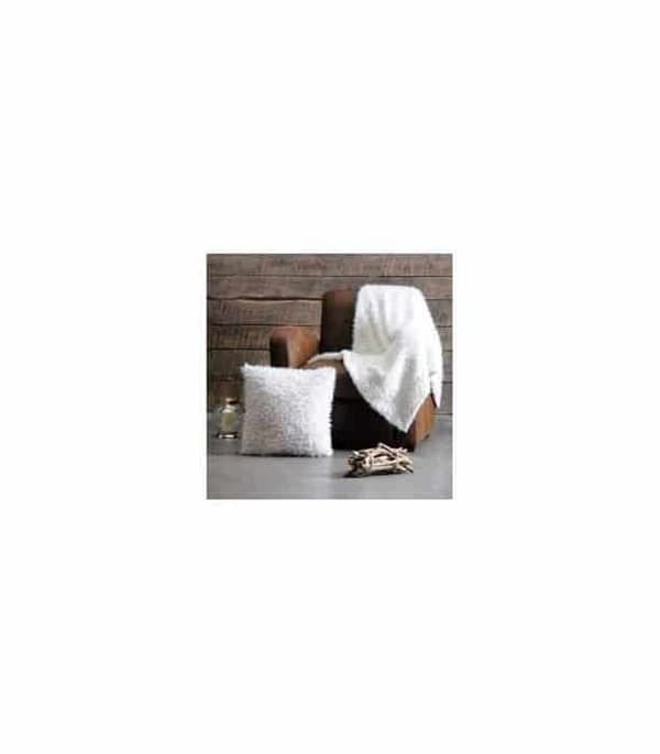 Pläd - Får - Vit - 130x160 cm - 100% polyester - Modern skandinavisk stil