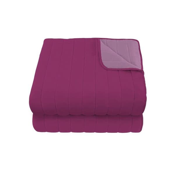 Italienskt sänglinne - B-Q-EL-2P-05-lilla/fucs - MB Hem Italien "Elegant" "Elegant" Sommartäcke, 260x270 cm, Lila/Fuchsia