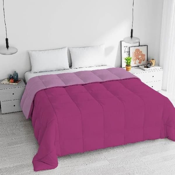 Dubbel vintertäcke - Rosa, lila - 260 x 260 cm