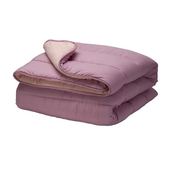 Pikolin Home, höst/vintertäcke i tvåfärgad fiber 300 g/m² färg Lila, 260x240cm