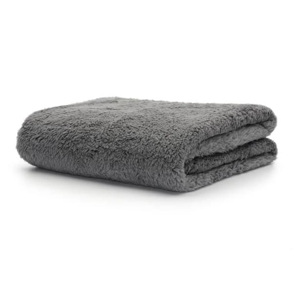 Täcke - Snug Rug - Sherpa fleece - Mjuk och varm - Storlek M 120x88cm - Grå