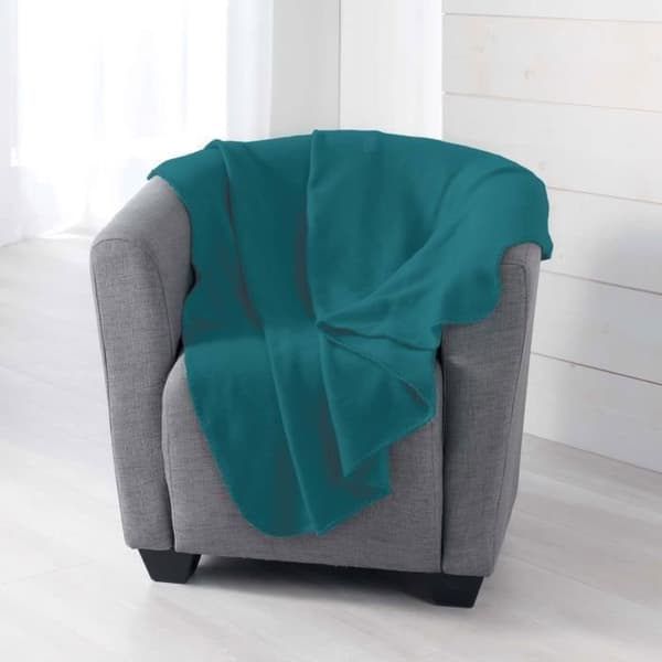 Pläd - INRE MJUKHET - Milou - 125 x 150 cm - Fleece - Blå